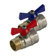 Kalde ½'' Mini Küresel Vana KIRMIZI - Karma Ücretsiz Kargo