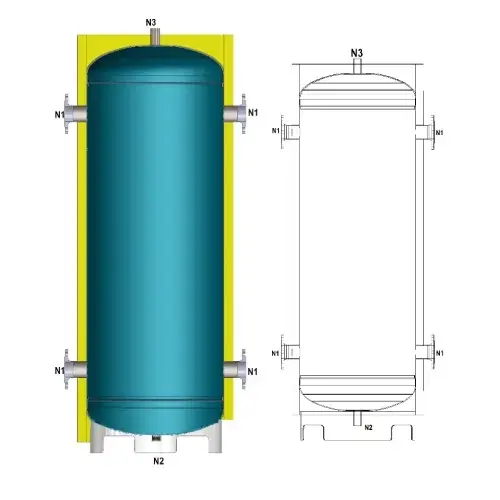 Termodinamik TD-100 Lt Buffer Tank - Ücretsiz Sevk