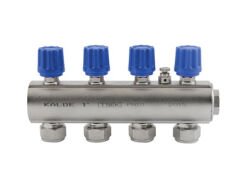 Kalde Kendinden Vanalı Kollektör (4'Lü) 1'' Mavi -Karma Ücretsiz Kargo