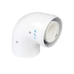 Eca Felis 90° lik Dirsek, Ø100/150 mm 100/125/150 kW için - AB64
