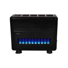 As Royal HR 11000 G - 11Kw Hermetik Soba - Yer Tipi Camlı Fansız - Siyah - Ücretsiz Sevk