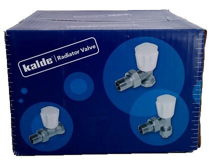 Kalde Köşe Radyatör Vanası 1/2'' Hafif Tip PEX - 65 Adet - Ücretsiz Sevk