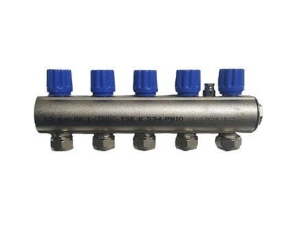 Kalde Kendinden Vanalı Kollektör (5'Li) 1'' Mavi - Karma Ücretsiz Kargo