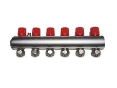 Kalde Kendinden Vanalı Kollektör (6'Lı) 1'' Kırmızı - Karma Ücretsiz Kargo