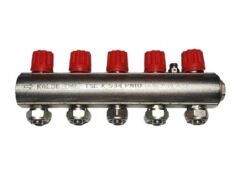 Kalde Kendinden Vanalı Kollektör (5'Li) 1'' Kırmızı - Karma Ücretsiz Kargo